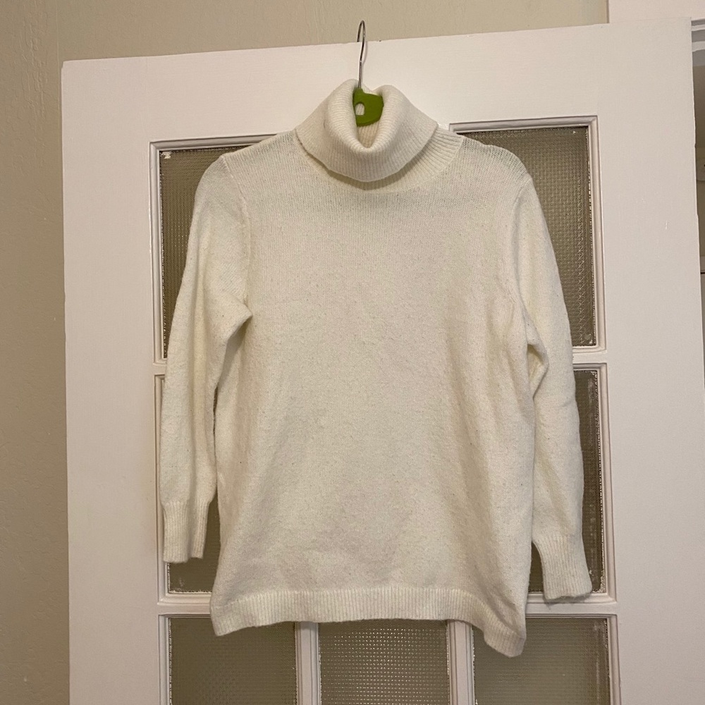 Joie White Turtleneck Sweater